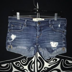 Abercrombie & Fitch distressed short shorts Sz 26